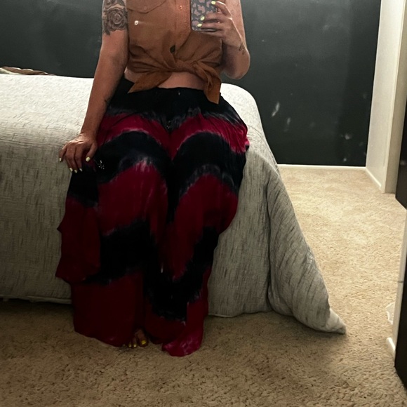 Vintage Y2K Coupe Collection Tie Dye Boho Witchy Whimsigoth Fairycore Skirt - Picture 6 of 9